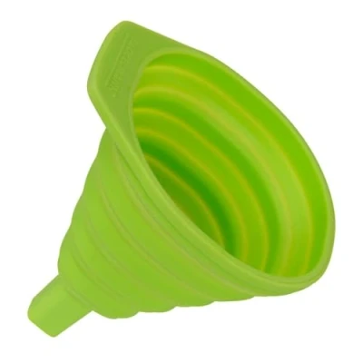 Image of Fackelmann 42730 Food&amp;More Silicone Folding Funnel, Green