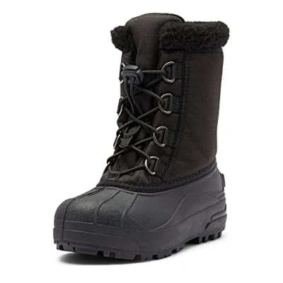 Image of Sorel Unisex Baby Childrens Cumberland Snow Boots, Black, 7 UK Child