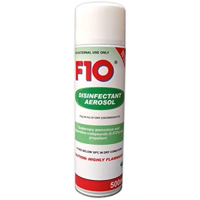 Image of F10 disinfectant aerosol 500ml safe for all pets/reptiles/dogs/small animals