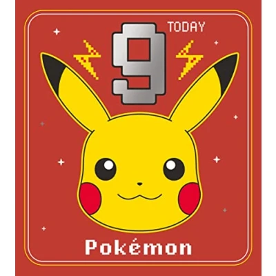 Image of Danilo Promotions LTD Pokemon 9th Birthday Card, Childrens Card For Celebration, Kids, Officially Licensed Card,Multi,7 x 6