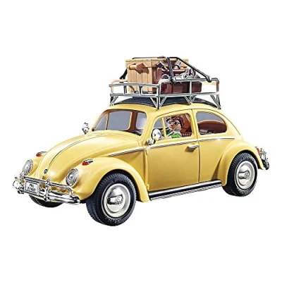 Image of Playmobil 70827 Volkswagen Beetle, Yellow Family Car, Special Edition for Fans and Collectors, Ages 5 99, Fun Imaginative Role Play, PlaySets Suitable Children 4+
