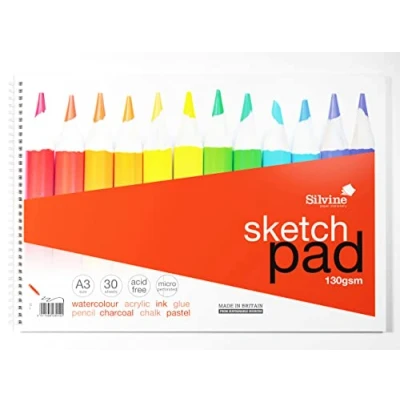 Image of Silvine Sketch Pad A3 130gsm