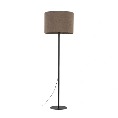 Image of Earth Floor Lamp With Shade Brown 1xE27