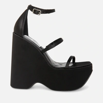 Image of Steve Madden Varia Satin Platform Sandals UK 4