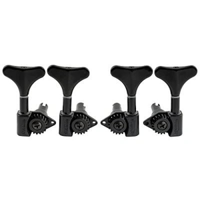 Image of Wilkinson WJB750 2L2R Bass Tuners 20:1 Ratio Machine Heads Tuning Pegs Keys for Ibanez Style Electric Bass, Black