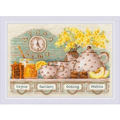 Image of RIOLIS Cross Stitch Kit 1873 Tea Time