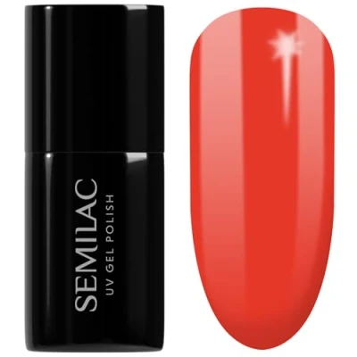 Image of SEMILAC 039 Sexy Red Nail UV Gel Polish Long Lasting and Easy to Apply Soak off UV/Led Perfect for Home Professional Manicure Pedicure 7 ml