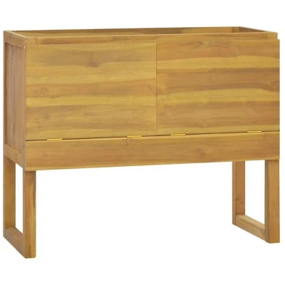 Image of vidaXL Bathroom Cabinet 90x40x75.5 cm Solid Wood Teak