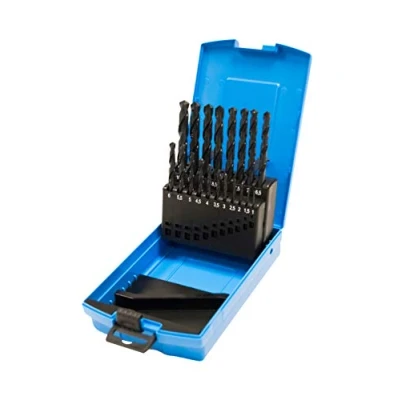 Image of Presto 09500M19 High Speed Steel Jobber Drill, DIN 338, 1mm 10mm x 1.0mm Increments (19 Drills)