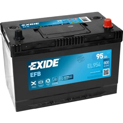 Image of SH0218520C9D Starter Battery EXIDE Start Stop, EFB EL954 12V 95Ah 800A Korean B1, B1 D31