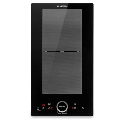 Image of Klarstein Induction Hob, 3500W Electric Hob Cooker, 2 Ring Pan Built In Table Top Cookers w/ Hobs, Touch Control, Heater Cooktops, Hot Plates for Cooking
