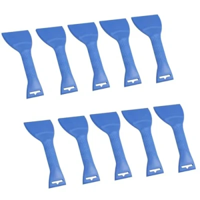 Image of AB Tools Car Windscreen Scraper Ice Snow Frost De Icer Remover Window Double Edged Blade 10pk