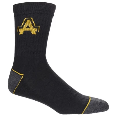 Image of Amblers Safety: Black Heavy Duty Work Socks 3 pack Itm