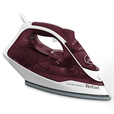 Image of Tefal Linencare Express Steam Iron White And Red
