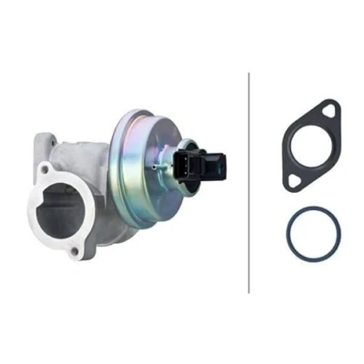 Image of 1220819, 1333572, 1498874, 2S7Q9D475AC, 2S7Q9D475AD EGR valve HELLA 6NU 014 865 581 Electric pneumatic with gaskets/seals FORD: MONDEO 3
