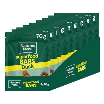 Image of Natures Menu Superfood Snacks with Duck 9 x 70g