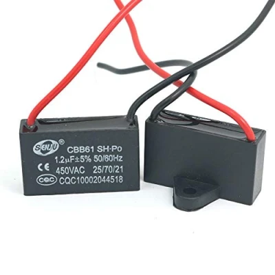 Image of DollaTek 2Pcs CBB61 1.2uF 450V AC 50/60Hz Air Conditioner Fan Motor Running Capacitor