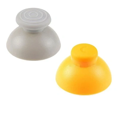 Image of Replacement Analogue Analog Sticks Thumbstick for NGC Gamecube Controller (Grey + Yellow)