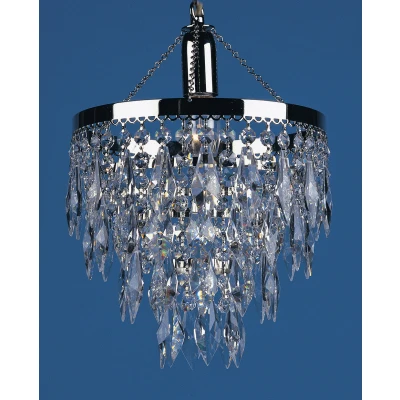 Image of Halle Nickel Plated Strass Pendant Ceiling Light