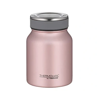 Image of THERMOcafé by THERMOS Thermal Food Box, Stainless Steel, Rose Gold, 0,5 Liter