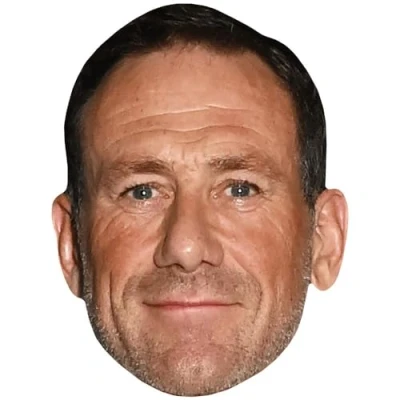 Image of Jason Fox (Stubble) Celebrity Mask, Flat Card Face, Fancy Dress Mask