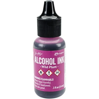 Image of Alcohol Inks and Accessories 1/2 oz Ranger Industries Ink, WildPlum
