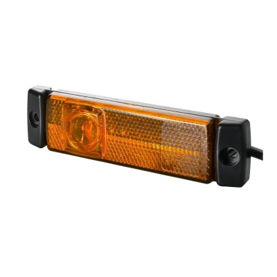 Image of 99707010743 Side Marker Light HELLA 2PS 008 645 991 LED Right, Left 24V Screw Connection, mounting