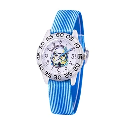 Image of STAR WARS Kids Analog Quartz Watch with Nylon Strap, clear, strip