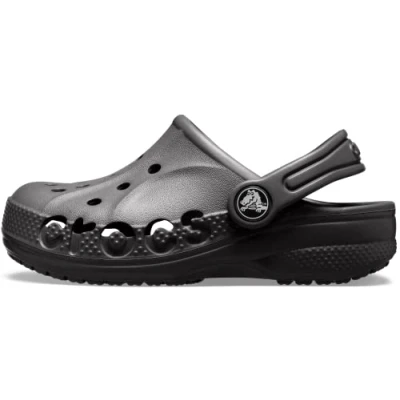 Image of Crocs Unisex Kids Baya T Clog, Black, 4 UK Child
