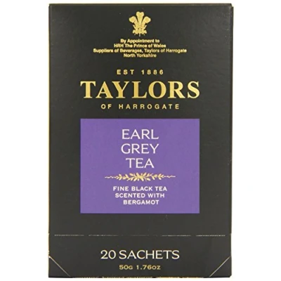 Image of Taylors of Harrogate Earl Grey Tea, 20 Tea Bags (Pack 6, Total 120 Teabags)