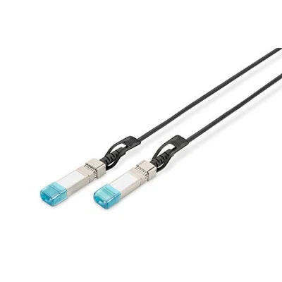 Image of DIGITUS SFP+ DAC Cable 10 Gbit/s compatible with HP &amp; HPE Network 1 m Direct Attach Copper AWG30 Twinax Black