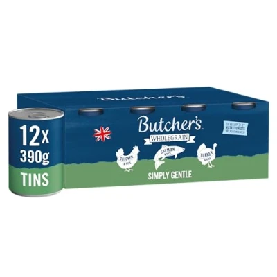 Image of Butcher&#039;s Simply Gentle Loaf Dog Food Tins 12x390g
