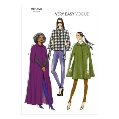Image of Vogue Patterns Sewing Pattern, Wool, Multi Coloured, Y (X Small Medium) US