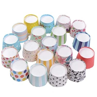 Image of Keysui 100Pcs Paper Cake Cup Cupcake Cases Liners Muffin Kitchen Baking Wedding Party Multi Color