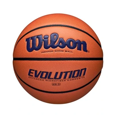 Image of WILSON Evolution Indoor Game Basketball, Navy, Size 6 28.5&quot;