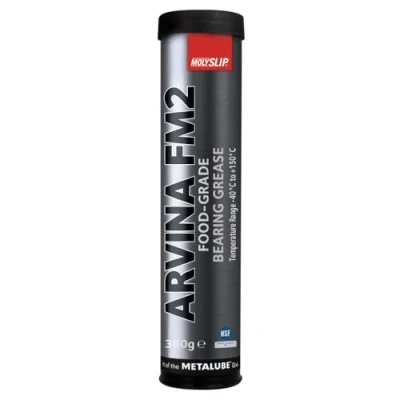 Image of Molyslip Arvina FM2 Food Grade Bearing Grease 380g Anti Corrosion, Wear Protection Lubricating for Kitchens Cartridge M321008