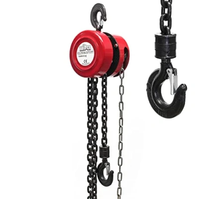 Image of WilTec Chain Block with 1000kg Loading Capacity and 3m Length, Hoist for Forestry, Garages, etc.