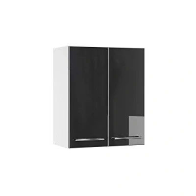 Image of Vicco Wall cabinet Fame Line, Anthracite high gloss/White, 60 cm