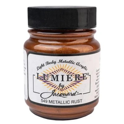 Image of Jacquard Products 2.25 oz Lumiere Metallic Acrylic Paint, Rust
