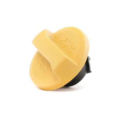 Image of 090536291, 90536291 Cap, oil filler FEBI BILSTEIN 33677 yellow with seal ring VAUXHALL: Zafira Mk1, Corsa Mk2, Astra Mk5, OPEL: B
