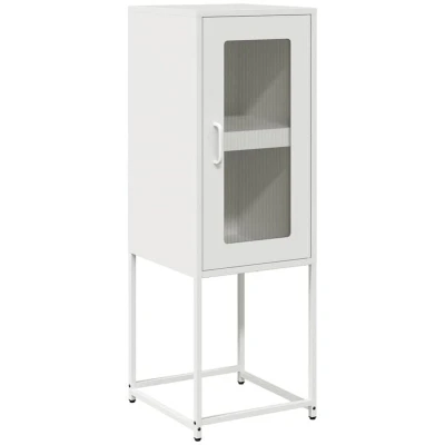 Image of vidaXL Sideboard White 36x39x107 cm Cold rolled Steel