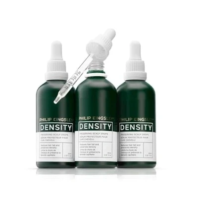 Image of Philip Kingsley Density Preserving Scalp Drops Trio Bundle Hair Serum for Thinning and Loss Care Products Appears Thicker Overtime 3 Month Supply 85ml x3