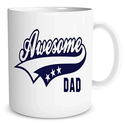 Image of Awesome Dad Mug Work Gift Kitchen Men&#039;s Fathers Day Office Cup WSDMUG248