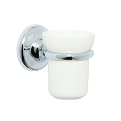 Image of Croydex Flexi Fix Grosvenor Chrome Easy to Fit Tumbler , QM701841