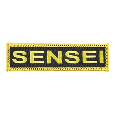 Image of Martial Arts Embroidered Badge Sensei Patch NO 21