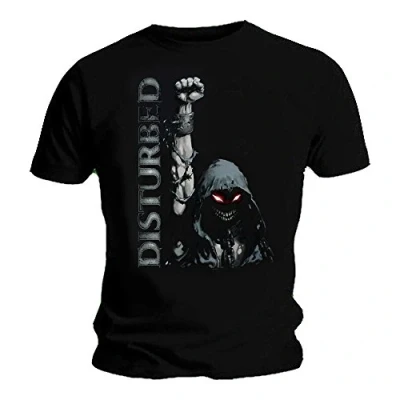 Image of Ripleys Clothing Official T Shirt Disturbed Immortalized &#039;Up Yer Military&#039; Fist , Black, M