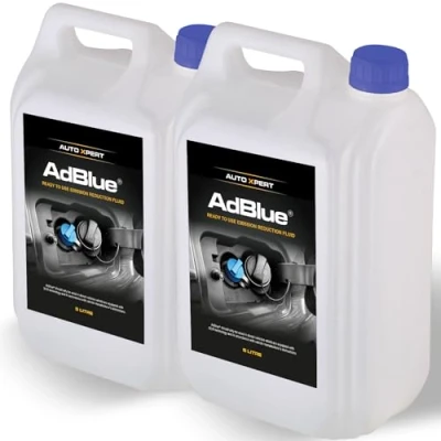 Image of Auto Xpert AdBlue®, Diesel Emission Reduction Fluid, For use in SCR (Selective Catalytic Reduction) systems, Easy Pour Spout, Reduce Harmful Emissions, Ready to use, Meets ISO 22241 (2x5 Litre).