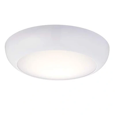 Image of Saxby 77892 Forca Gloss White IK08 IP65 Outdoor Cool LED Bulkhead