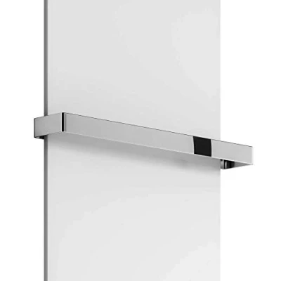 Image of Reina Slimline Steel Radiator Towel Bar Chrome 530mm