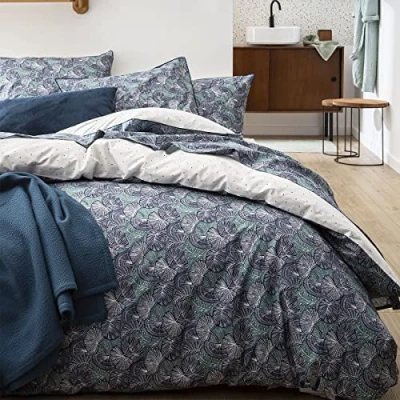Image of ESSIX Zephyr Cotton Percale Duvet Cover, 260 x 240 cm